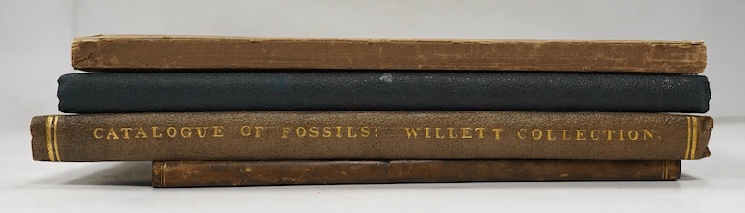 [Sussex Interest] Willett, Henry. - Catalogue of the Cretaceous Fossils in the Brighton Museum, 1871; The Record of the Sub-Wealden Exploration, Brighton 1878; Bethnal Green Museum - Catalogue of the Pottery and Porcelai